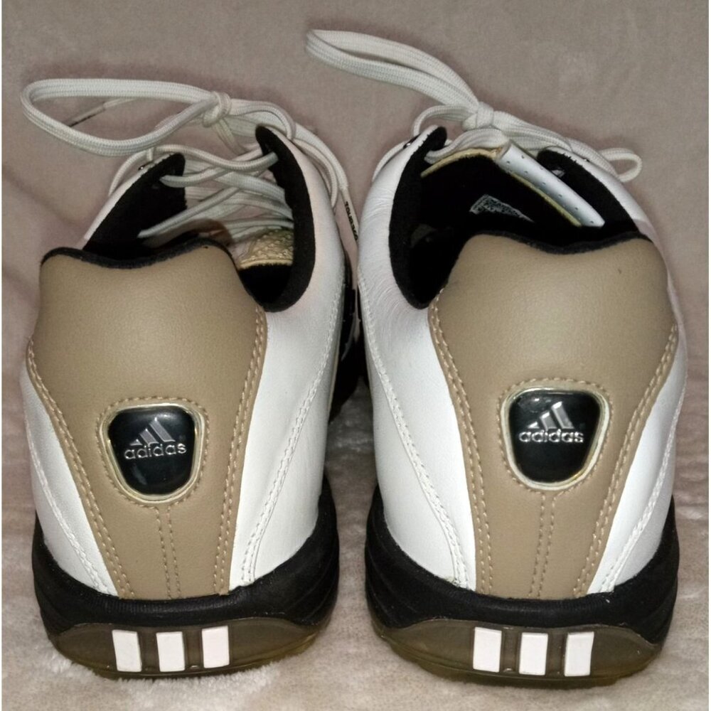 Adidas Adiprene Golf Shoes White Brown Men's Size 8.5 US - Picture 4 of 9